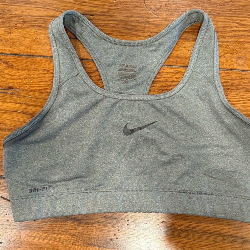 Nike Women's Charcoal Dri-FIT Sports Bra